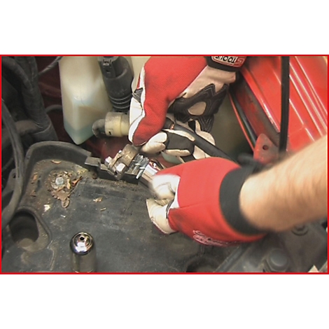 Graue Kamera-Umrisszeichnung vor weißem Hintergrund.